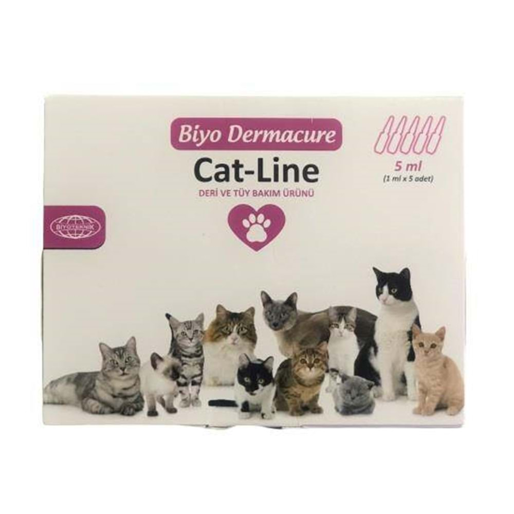 BİYOTEKNİK BİYO DERMACURE CAT-LİNE 1ML 5 ADET