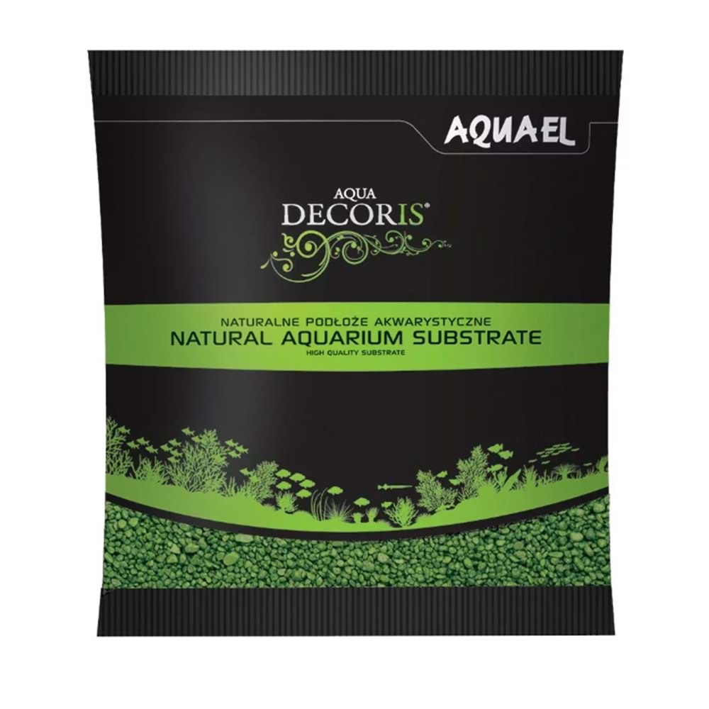 AQUAEL GRAVEL DECORİS YEŞİL KUM 1KG