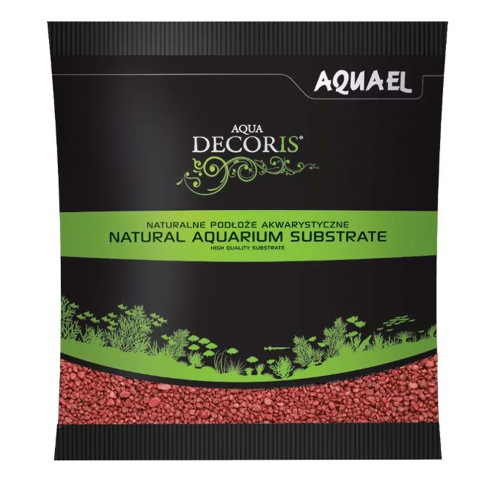 AQUAEL GRAVEL DECORİS KIRMIZI KUM 1KG