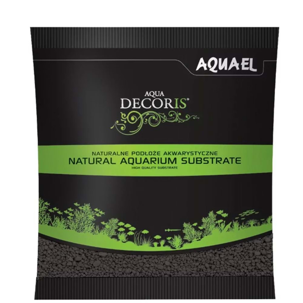 AQUAEL GRAVEL DECORİS SİYAH KUM 1KG