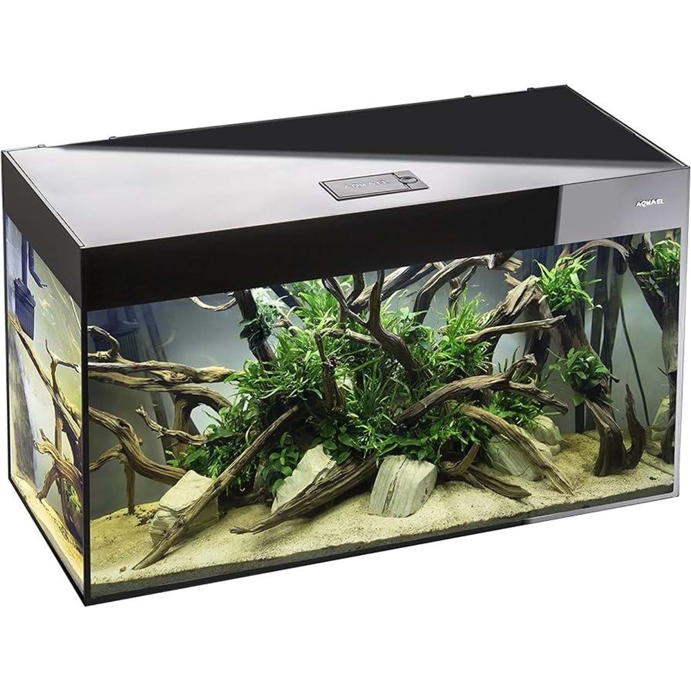 AQUAEL GLOSSY AKVARYUM SETİ 80 D&N SİYAH