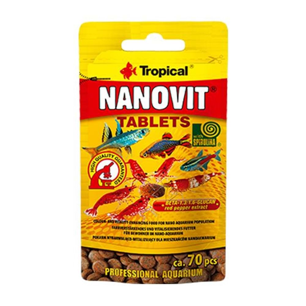 TROPİCAL NANOVİT TABLETS 10GR