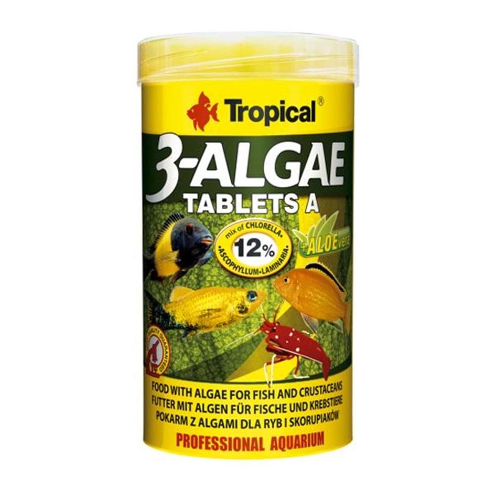 TROPİCAL 3 ALGAE TABLET A 250ML/150GR