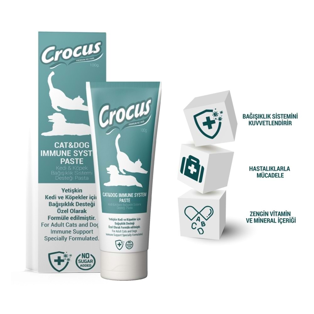 CROCUS KEDİ KÖPEK IMMUNE SYSTEM MACUN 100 GRAM