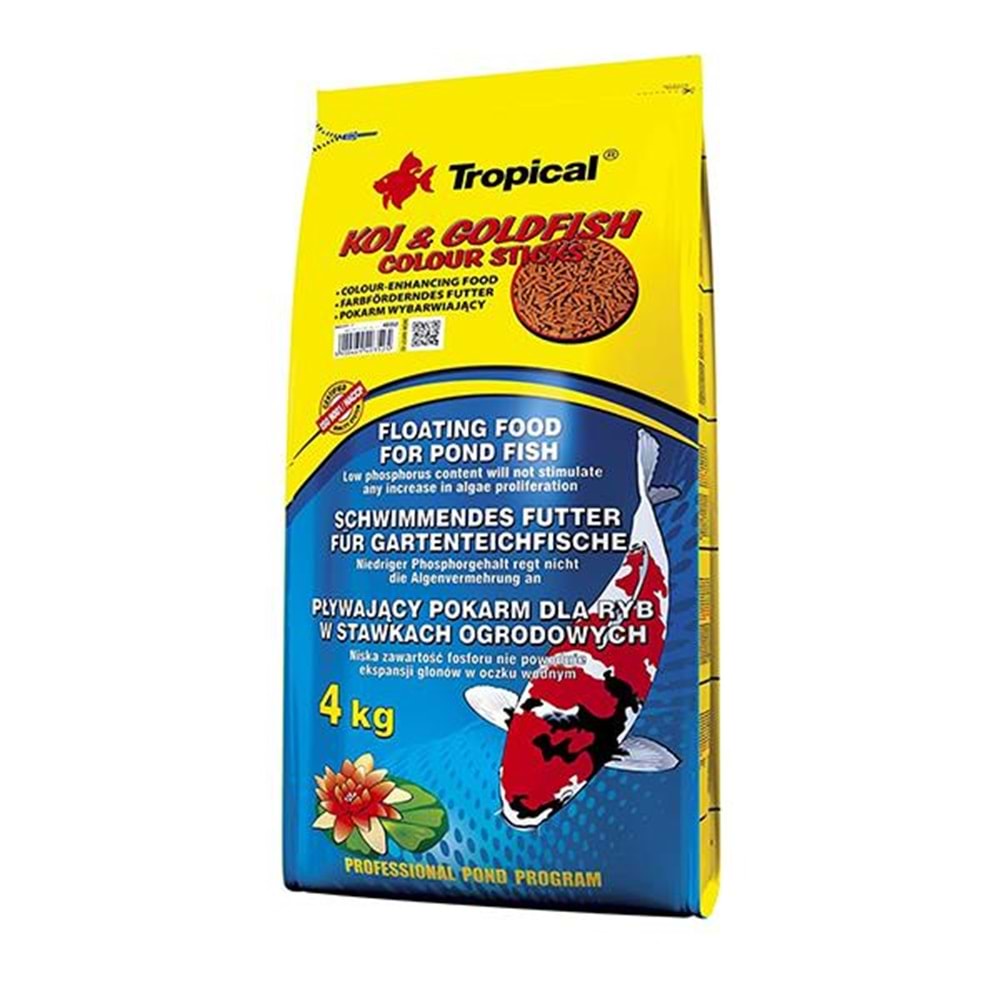 TROPİCAL KOİ&GOLDFİSH COLOUR STİCKS 4KG