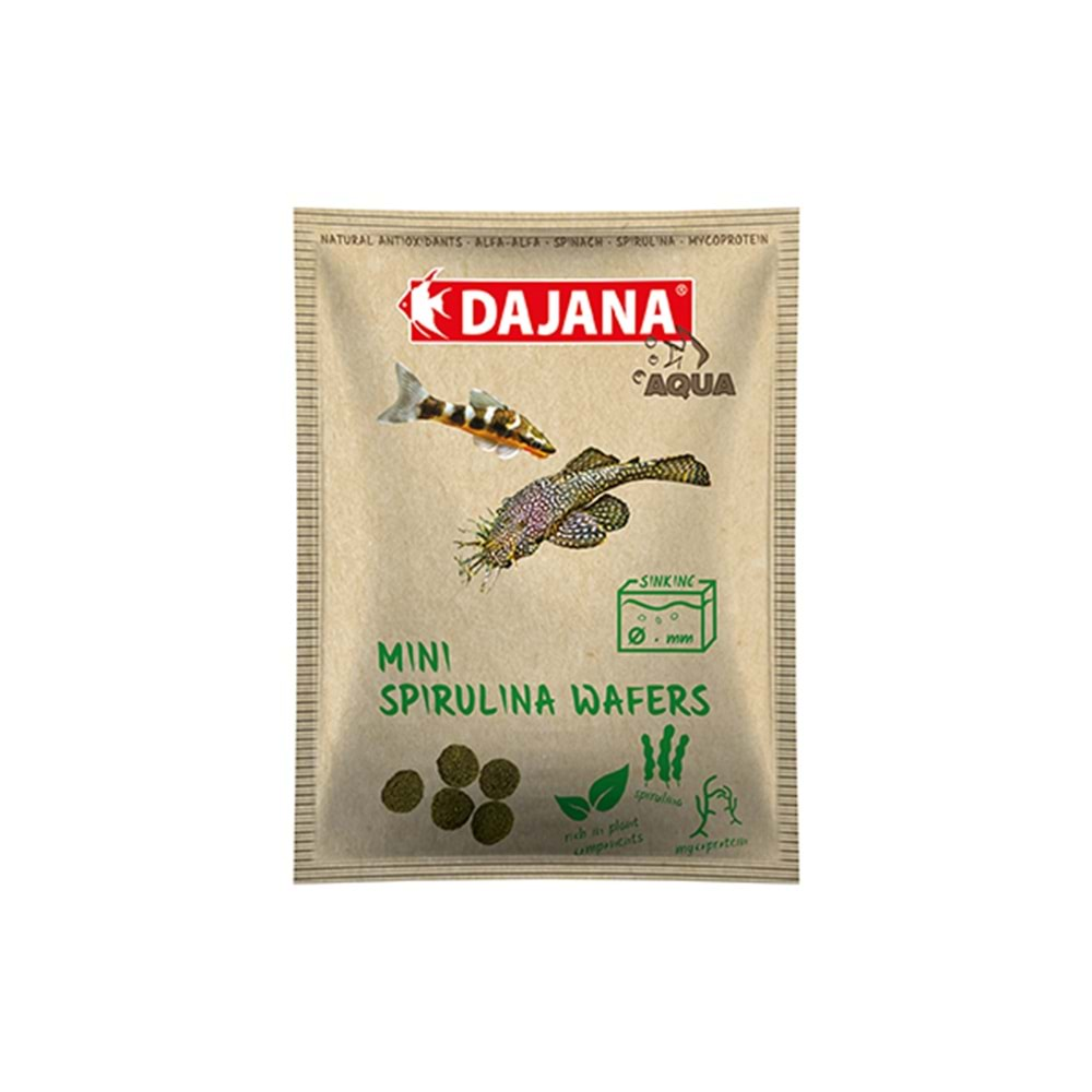 DAJANA MİNİ SPİRULİNA WAFERS 80 ML 10 GR