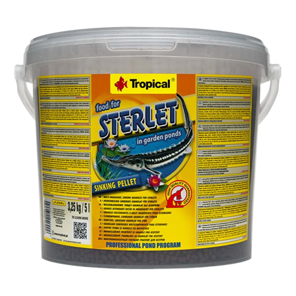 TROPİCAL FOOD FOR STERİLLET 5L/3,25KG