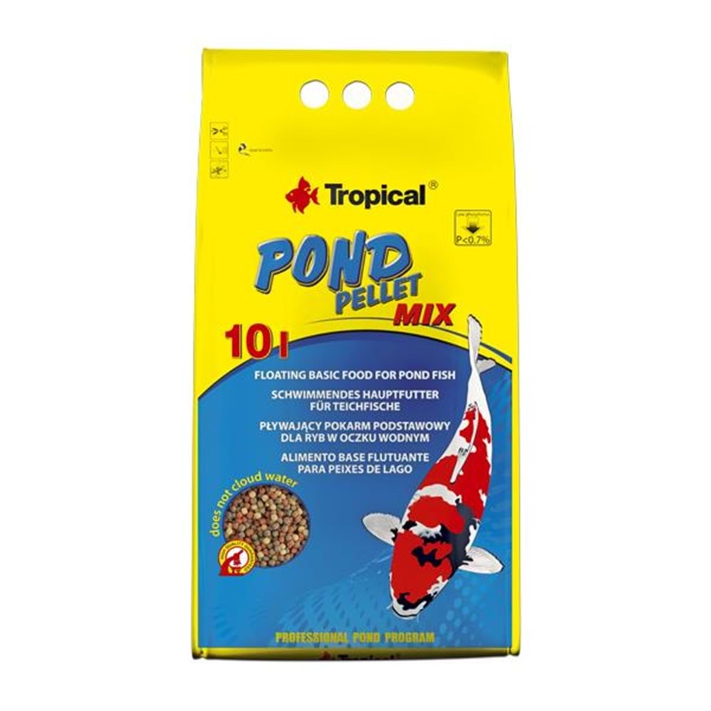 TROPİCAL POND PELLET MİX SİZE S 50LT/5KG