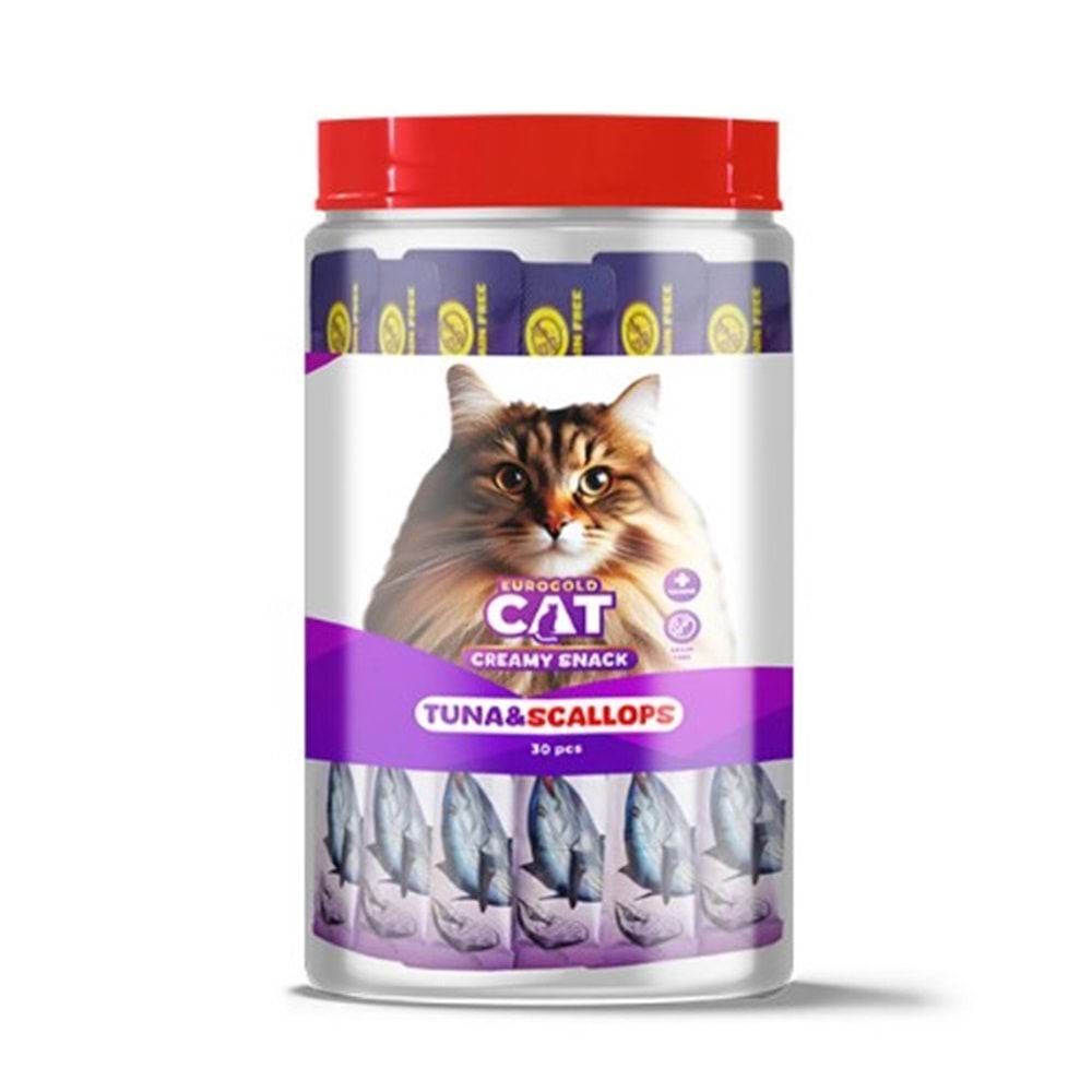 EUROGOLD CAT SIVI KEDİ ÖDÜLÜ TON - DENİZ TARAĞI 30X15 GR