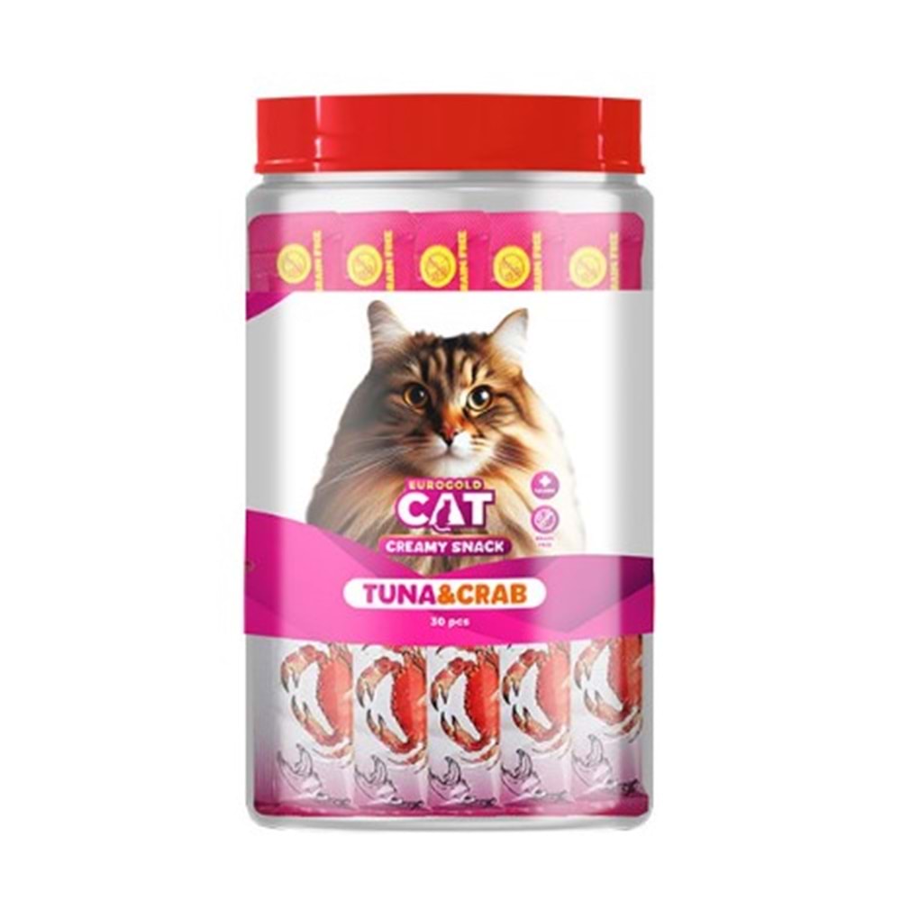 EUROGOLD CAT SIVI KEDİ ÖDÜLÜ TON - YENGEÇ 30X15 GR
