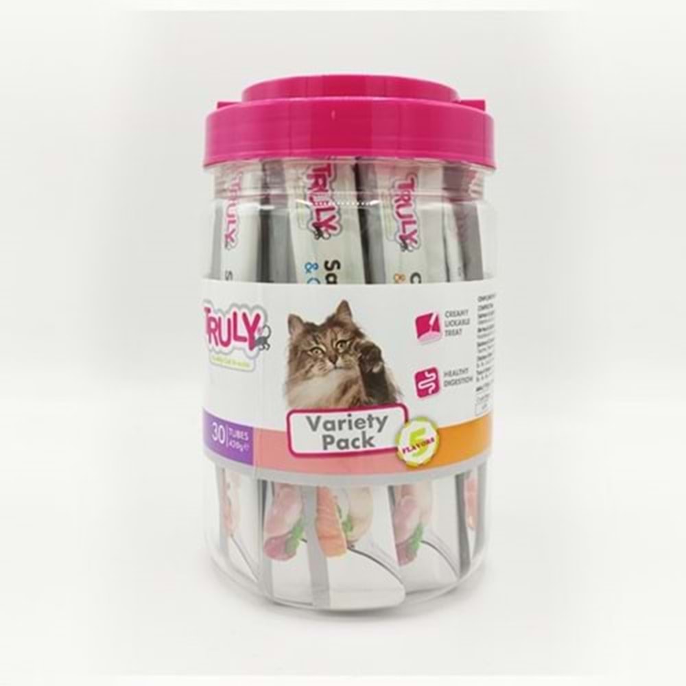 TRULY SIVI KEDİ ÖDÜLÜ KARIŞIK 5 ÇEŞİT 6 LI 30X14 GR