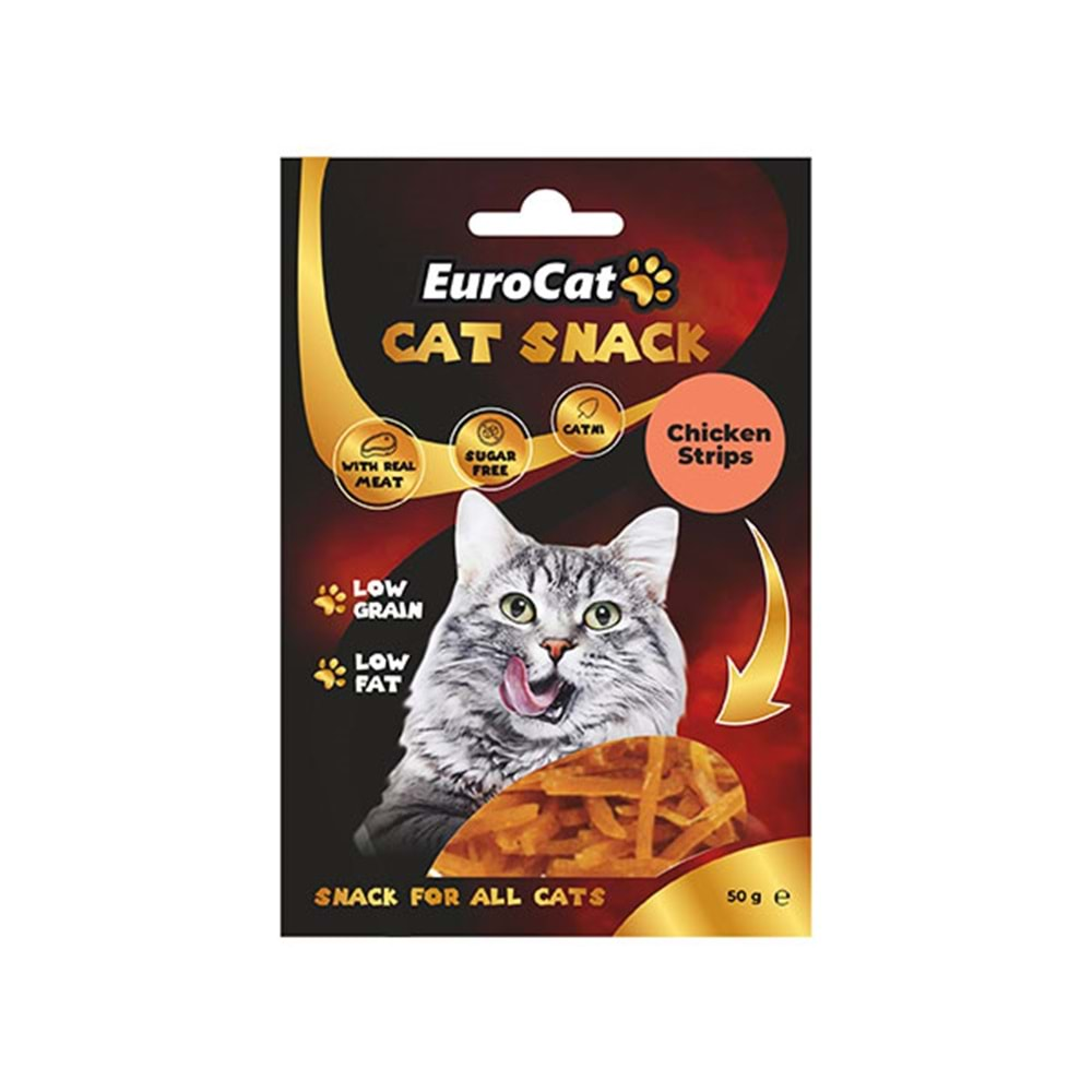 EUROCAT CHİCKEN STRİPS KEDİ ÖDÜL 50 GR