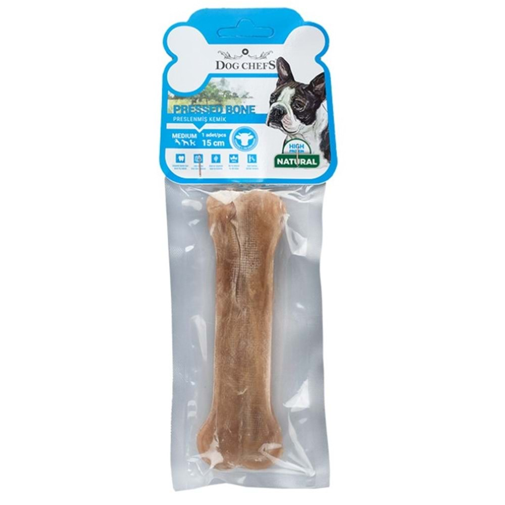 DOG CHEFS NATUREL KEMİK 15 CM TEKLİ PAKET