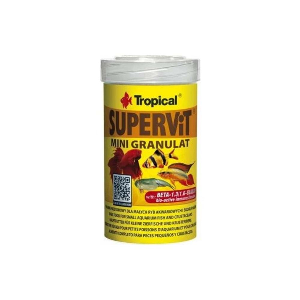 TROPİCAL SUPERVİT MİNİ GRANULAT 250ML/162GR