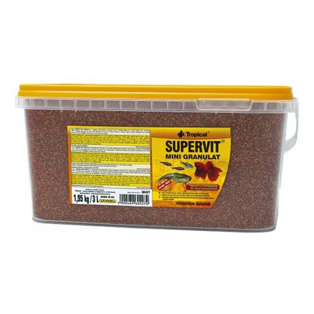 TROPİCAL SUPERVİT MİNİ GRANULAT 3LT/1,95KG