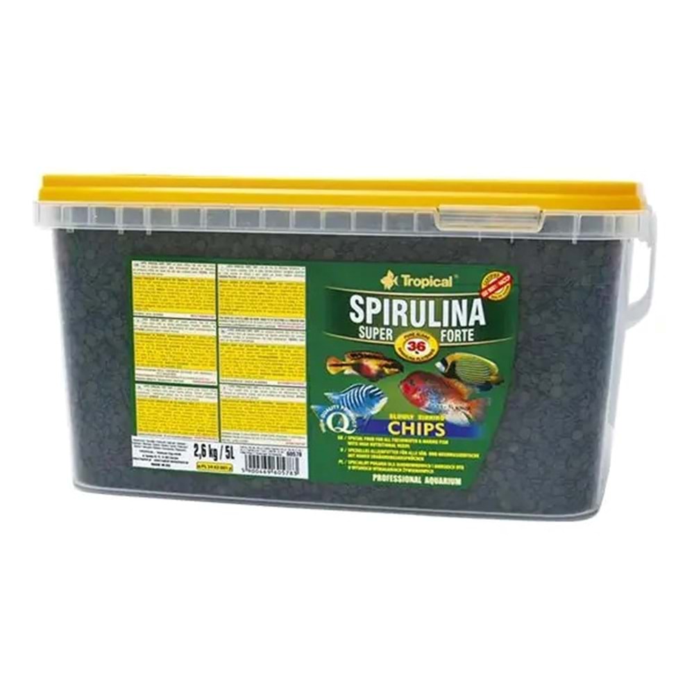 TROPİCAL SUPER SPİRULİNA FORTE CHİPS 5LT/2,6KG