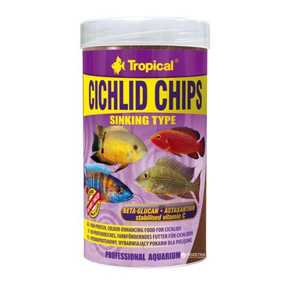 TROPİCAL CİCHLİD CHİPS 250ML/130GR