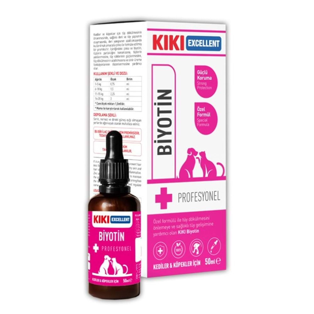 KIKI KEDİ&KÖPEK BİYOTİN ŞURUP 50 ML