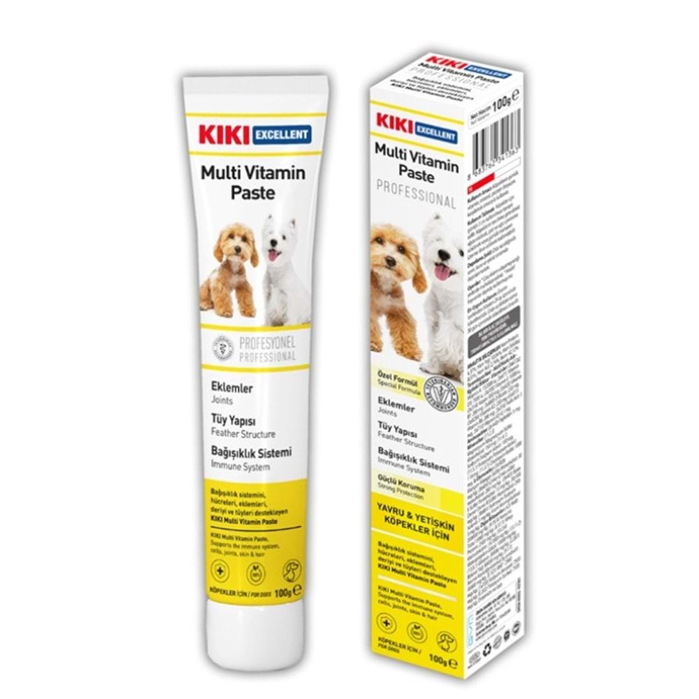 KIKI KÖPEK MULTİ VİTAMİN PASTE MACUN 100 GR 15 ADET