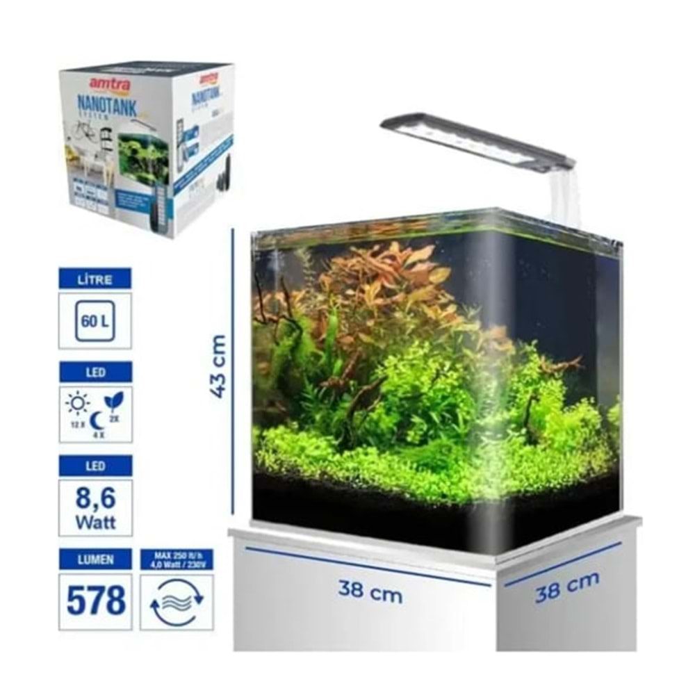 AMTRA NANO TANK 60 SET 38X38X43 CM 60 LT