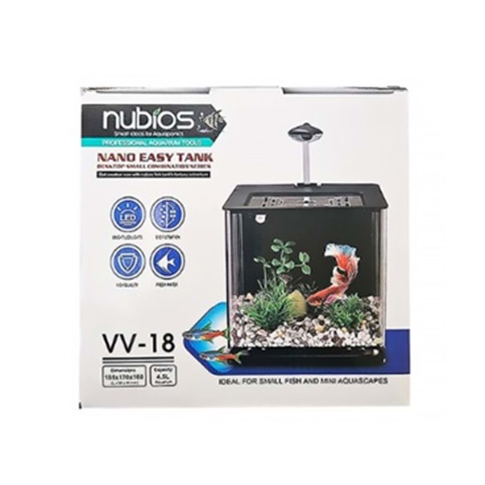 NUBİOS NANO EASY TANK 4,5 L SİYAH