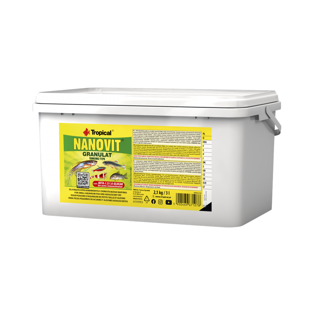 TROPİCAL NANOVİT GARANULAT 3LT/2,1KG