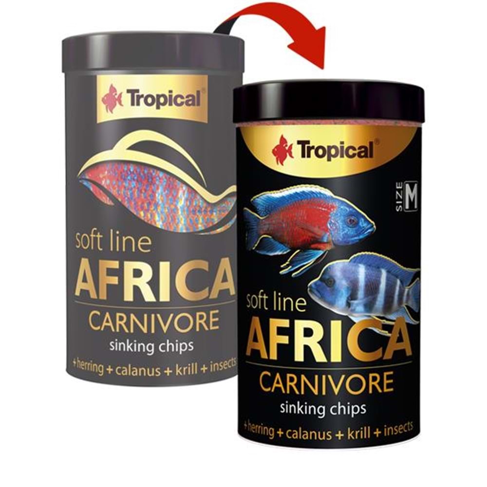 TROPİCAL SOFT LİNE AFRİCA CARNİVORE SİZE M 250ML/130GR