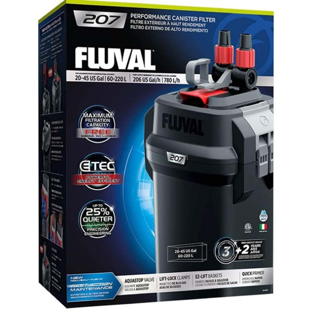 FLUVAL 207 DIŞ FİLTRE 780 L/H 60-220 LT