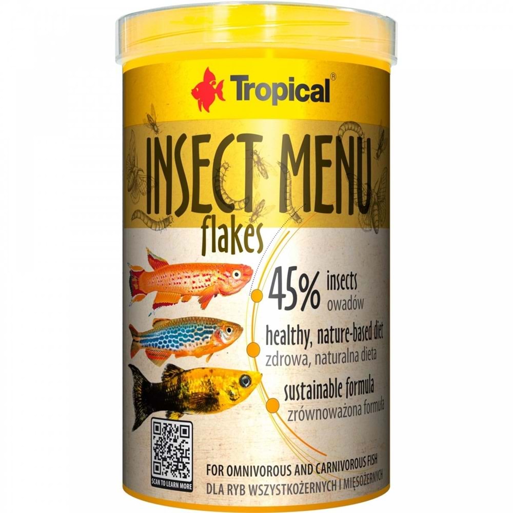 TROPİCAL INSECT MENU FLAKES 1000ML/200GR