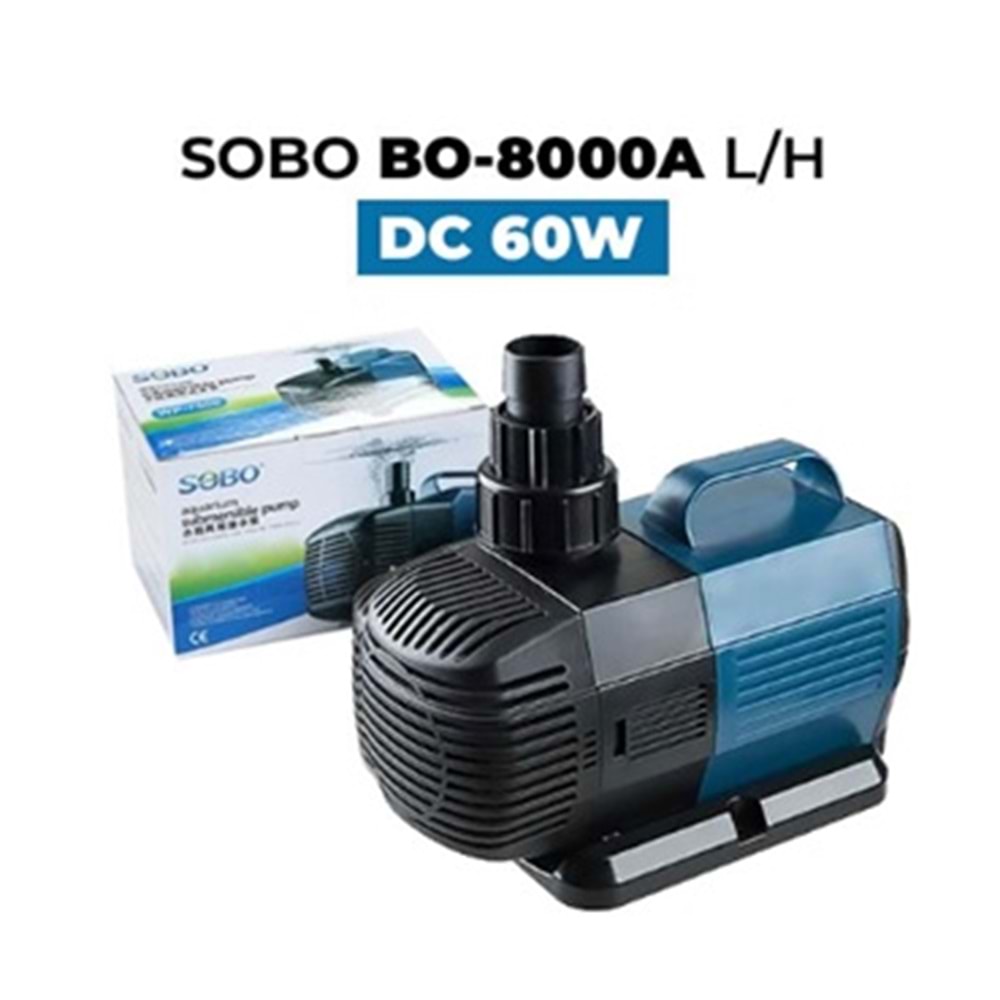 SOBO BO-8000A SUMP POMPASI 60W 8000LT/H 2,7M