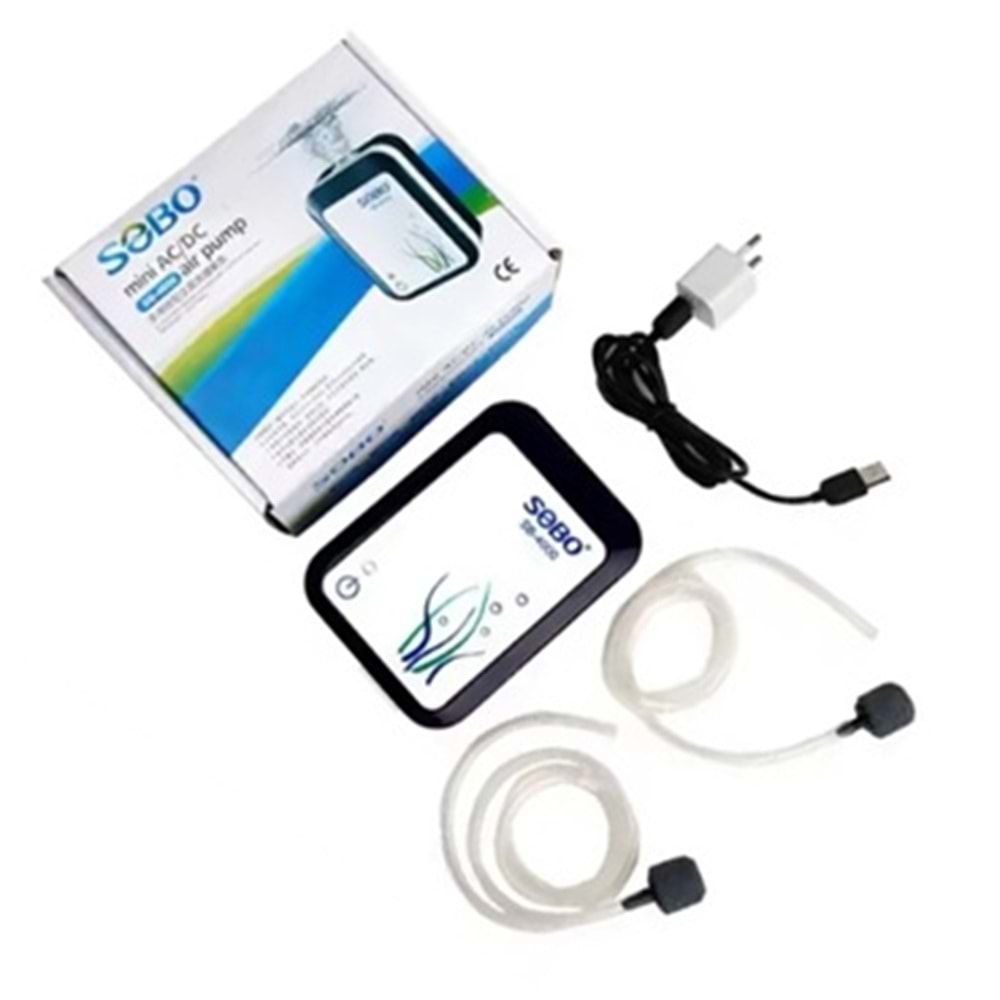 SOBO HAVA MOTORU AC/DC 2,8 W 2 X 3 LT/MİN