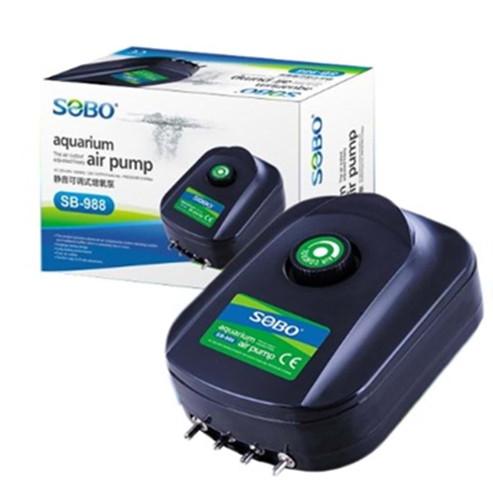 SOBO SB-988 DÖRT ÇIKIŞLI HAVA MOTORU 12 W