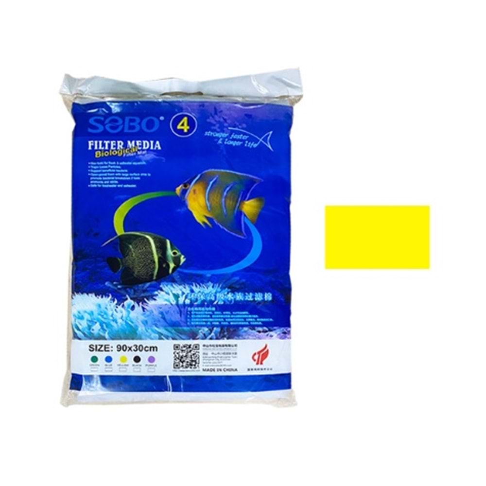 SOBO FİLTRE SÜNGERİ 90X30X2 SARI