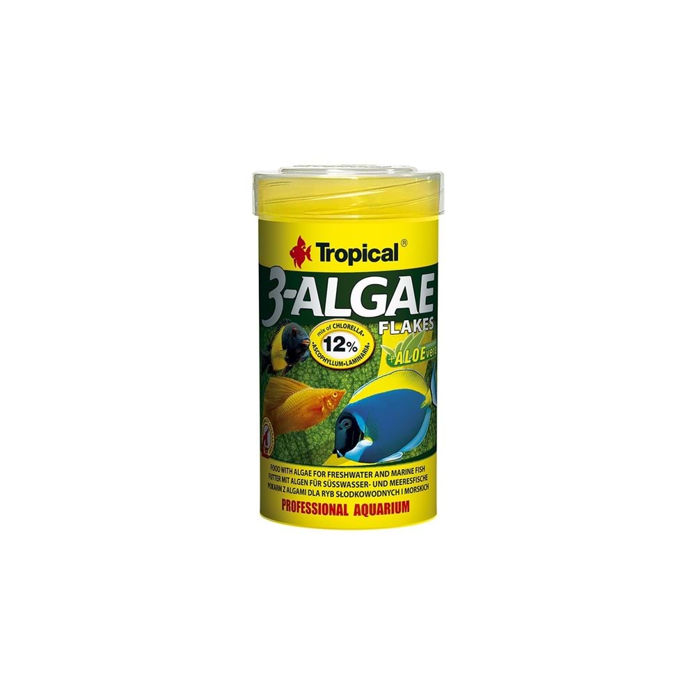 TROPİCAL 3 ALGAE FLAKES 1000ML/200GR