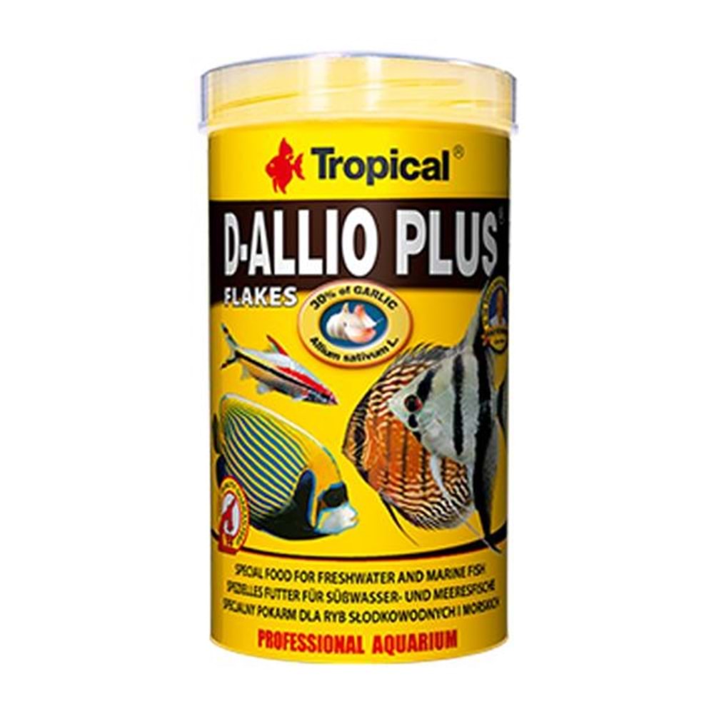 TROPİCAL D-ALLİO PLUS FLAKES 1000ML/200GR