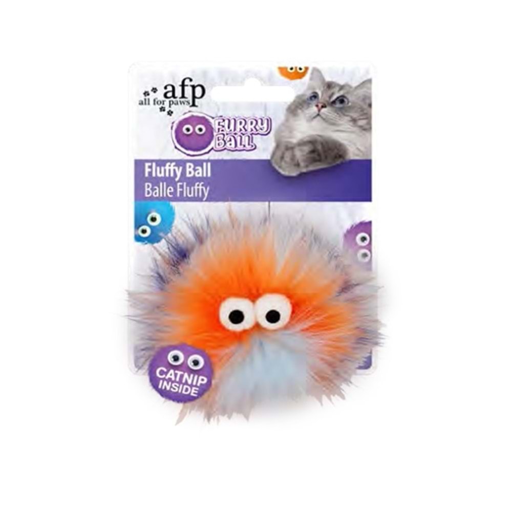 AFP FURRY BALL-FLUFFER CATNİPLİ OYUNCAK TURUNCU 9,5x9,5x5 CM