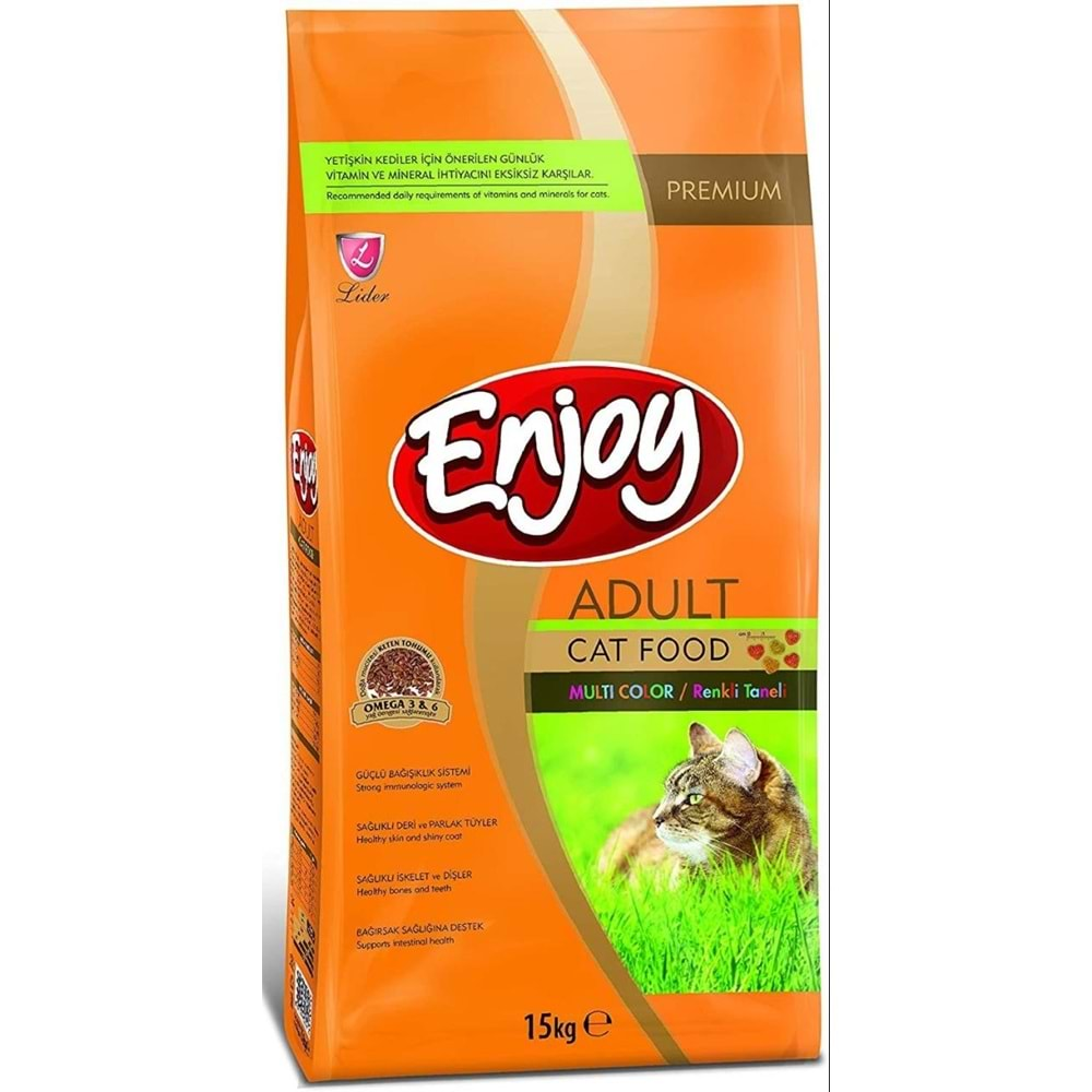 ENJOY MULTİCOLOR ADULT CAT 15 KG