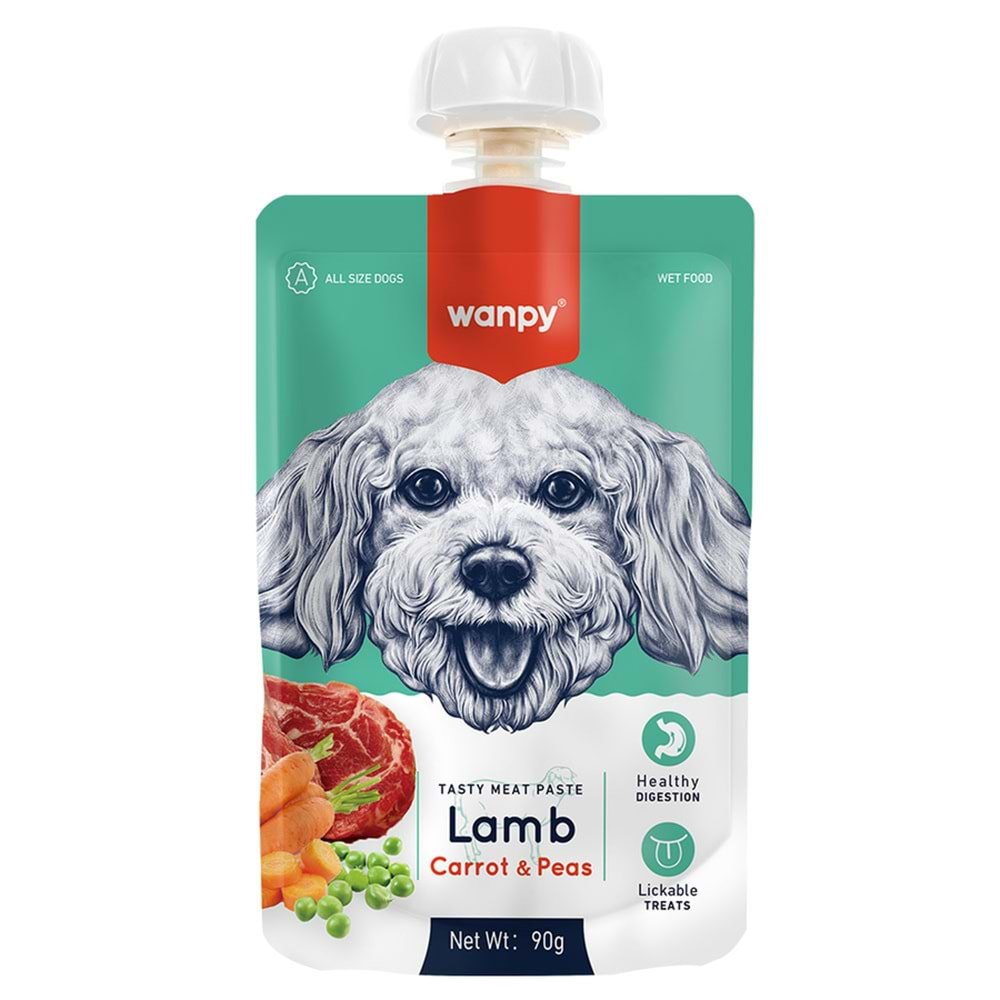 WANPY TAZE KUZULU-HAVUÇLU 10 LU KÖPEK ET EZMESİ 90 GR RA-65