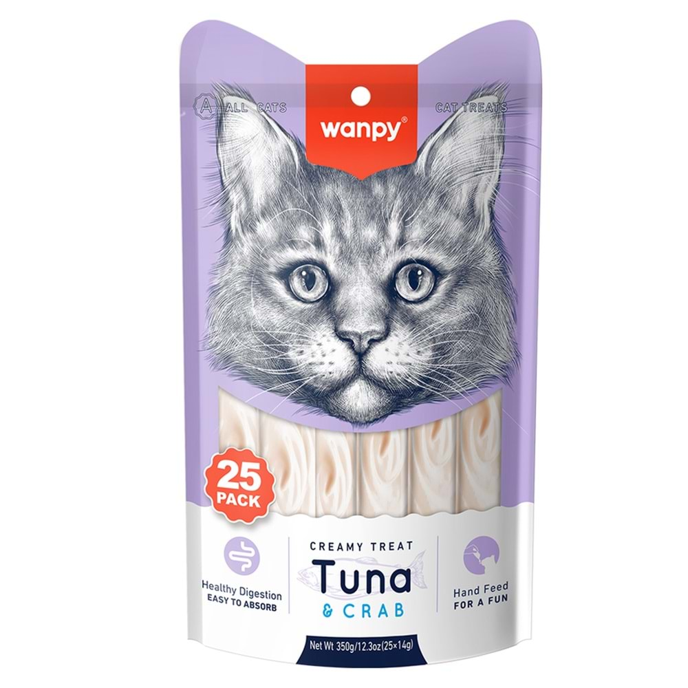 WANPY TON-YENGEÇ 25*14 GR KREMA KEDİ ÖDÜLÜ RAC-55