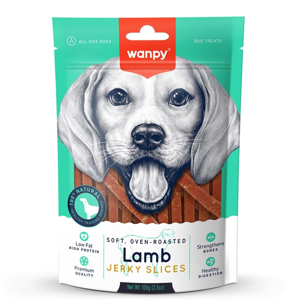 WANPY KUZU ETİ DİLİMLERİ 100 GR KÖPEK ÖDÜLÜ LA-03S