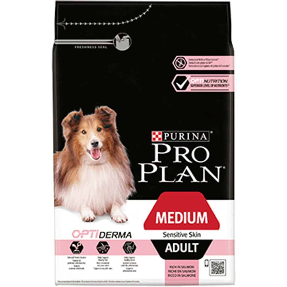 PRO PLAN MEDİUM ADULT S. SKİN DOG SOMON 14 KG