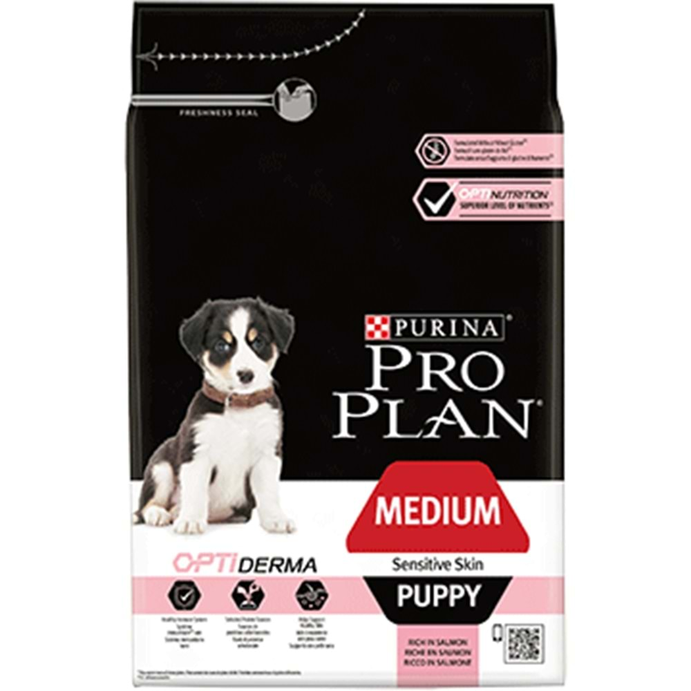 PRO PLAN MEDİUM PUPPY S. SKİN DOG SOMON 12 KG