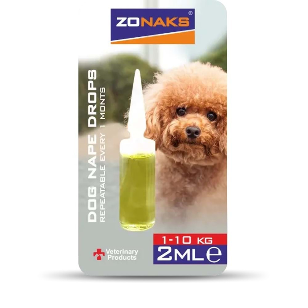 ZONAKS DOG NAPE DROPS 2 ML (1-10 KG)