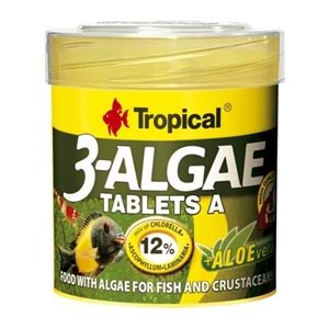 TROPİCAL 3 ALGAE TABLETS A 50ML/36GR
