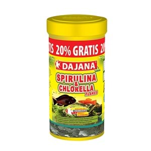 DAJANA SPİRULİNA & CHL. FLAKES 250 ML 50 GR