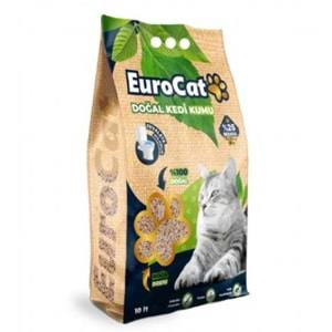 EUROCAT HIZLI TOPAKLAŞAN DOĞAL KEDİ KUMU 10 LT