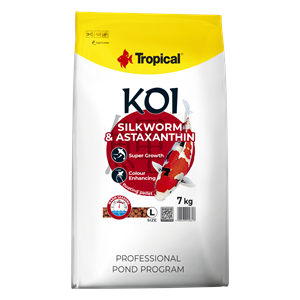 Tropical Koi Silkworm&Astaxanthin Pellet Size L 7Kg.
