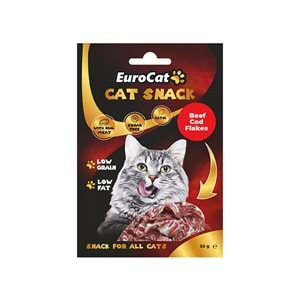 EUROCAT BEEF COD FLAKES KEDİ ÖDÜL 50 GR