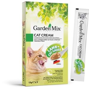 GARDEN MIX KEDİ KREMASI KUZU+KEDİ OTU 15 GR*5