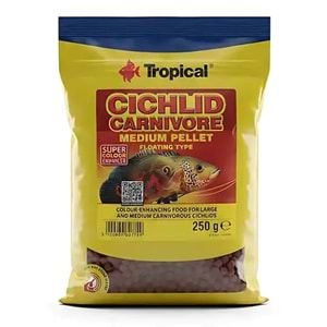 TROPİCAL CİCHLİD CARNİVORE MEDİUM PELLET 250GR